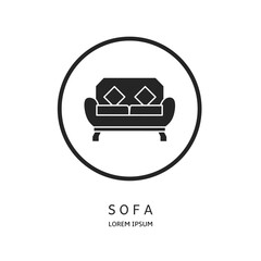 Logo vector design for business. Sofa logos.