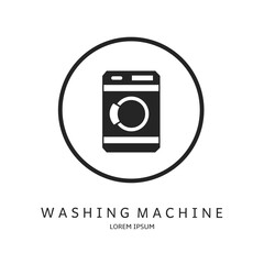 Logo vector design for business. Washing machine logos.