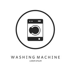 Logo vector design for business. Washing machine logos.