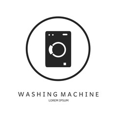 Logo vector design for business. Washing machine logos.