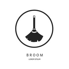 Logo vector design for business. Broom logos.