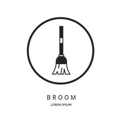 Logo vector design for business. Broom logos.