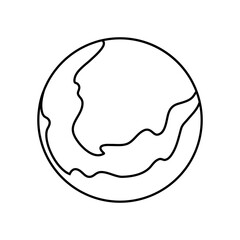 Moon icon vector. Celestial Moon illustration sign. Retro Moon symbol or logo.