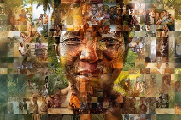 mosaic of PNG images, each portraying unique facet of life