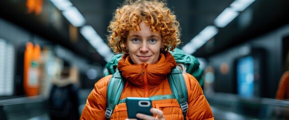 An Over-The-Shoulder View Capturing A Woman Using A Smartphone Application To Book Flight Tickets, Showing Modernity And Convenience