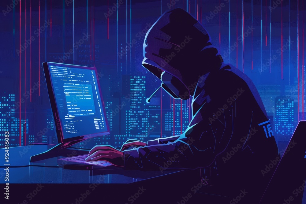 Fototapete circuit with padlock on it, An advanced cybersecurity system protects against online threats and data breaches