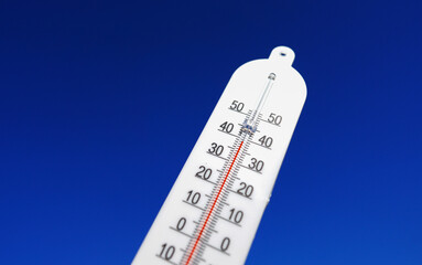 Thermometer for measuring outdoor air temperature. Meteorological device for observing and...