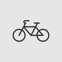 Fototapeta premium Vector Simple Isolated Bicycle Icon