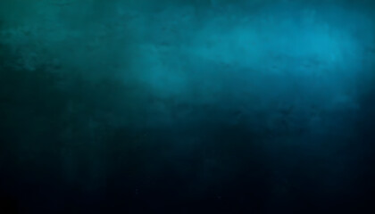 Dark grainy background, blue green black abstract backdrop, noise texture banner poster grunge header design copy space