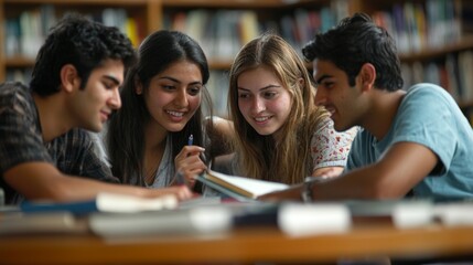 Diverse group of students