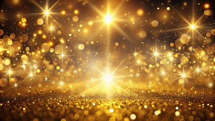 Obraz premium Sparkling golden lights creating a magical glow , glitter, shine, bright, power, effects, magic, illumination, radiant