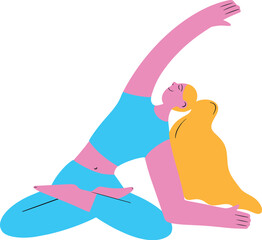 illustration of a yoga 