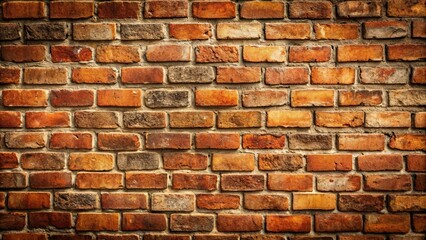 Obraz premium Rustic brick pattern with weathered texture on a wall, Brick, pattern, rustic, weathered, texture, background, old