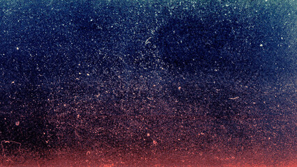 Blank grained film strip texture background with heavy grain, dust and light leak
