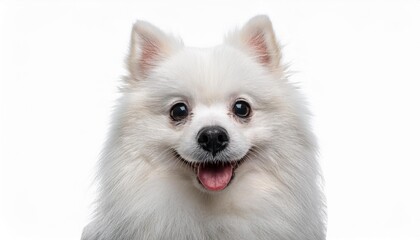 Obraz premium 日本スピッツのポートレート（Japanese Spitz portrait on white background） 