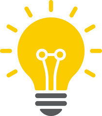 Lamp Bulb Illustration Icon