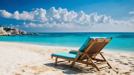 Beautiful island beach with sandspit at Maldives
