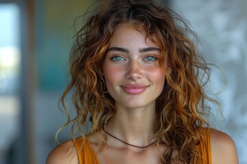 Fototapeta premium Effortless beauty and genuine happiness of individuals, focusing on their expressive faces and relaxed settings. The atmosphere is lighthearted and natural