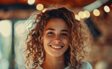 Fototapeta premium Effortless beauty and genuine happiness of individuals, focusing on their expressive faces and relaxed settings. The atmosphere is lighthearted and natural