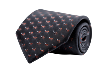 Elegant black silk tie with a subtle pattern, perfect for formal events and business attire, adding a touch of sophistication to any outfit.