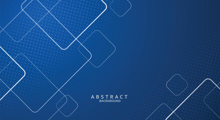 Modern dark blue squares design background