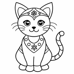 Cat mandalas Coloring page | Animals Mandala Coloring page for kids and Adults