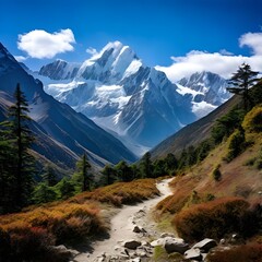 mountain river in the mountains