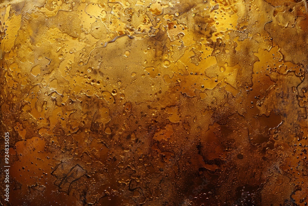 Poster abstract background showing a grunge textured surface with a golden color gradient