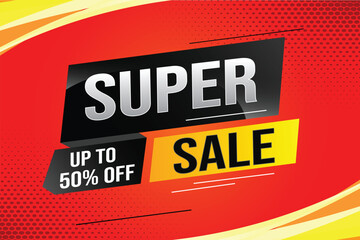 super sale poster banner graphic design icon logo sign symbol social media website coupon

