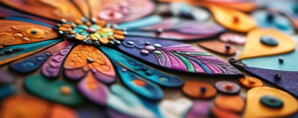Fototapeta premium Handmade cards, vibrant designs, personal touch, creative expression