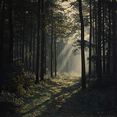 morning in the forest