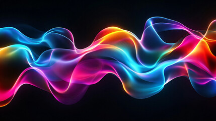 Abstract Neon Waves.