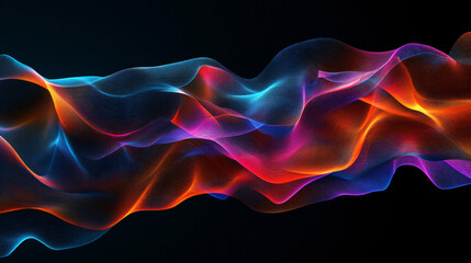 Obraz premium Abstract Neon Waves.