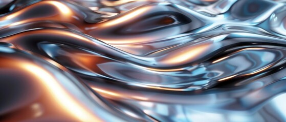 Abstract Metal Art, 3D Silver Wave Sculpture, Decorative Wall Hanging