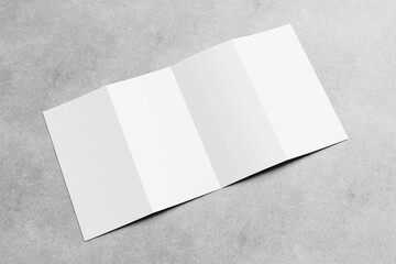 Quad Fold Brochure Mockup  for showcasing your design to clients
