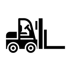 Forklift glyph icon