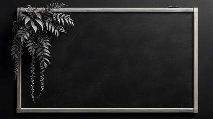 Empty chalkboard with space for a text message