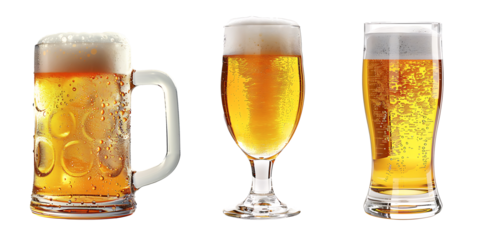 glass of beer on a dark background