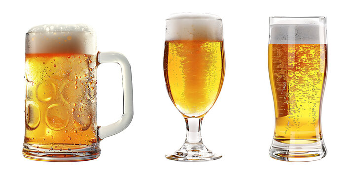 glass of beer on a dark background