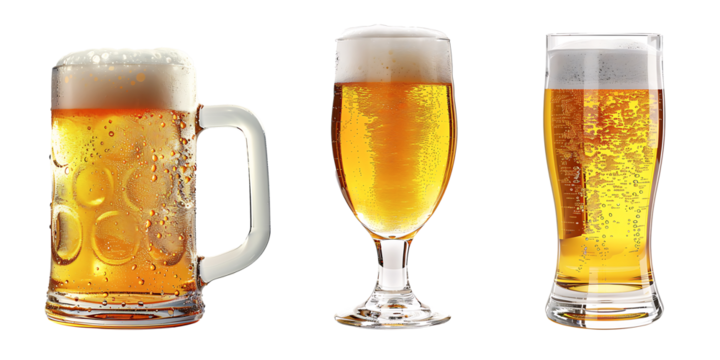 glass of beer on a dark background - Powered by Adobe