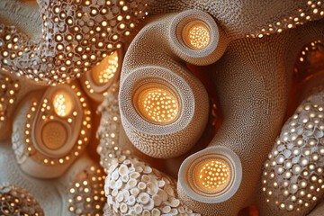 Obraz premium there are many different types of decorative objects that are on display