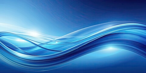 Obraz premium Blue waves background with a soothing and tranquil design, ocean, water, sea, ripple, abstract, texture, vibrant, colorful
