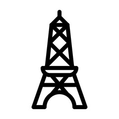Eiffel Tower glyph icon