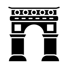 Arc de Triomphe glyph icon