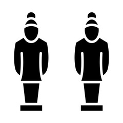 Terracotta Army glyph icon