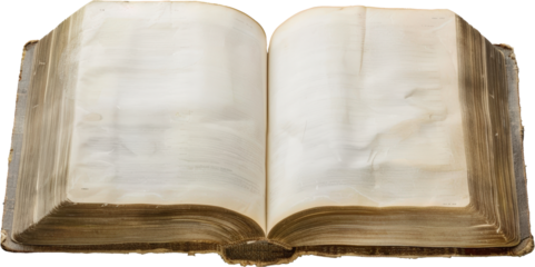 An antique book with aged pages lies open, ready to tell its story.