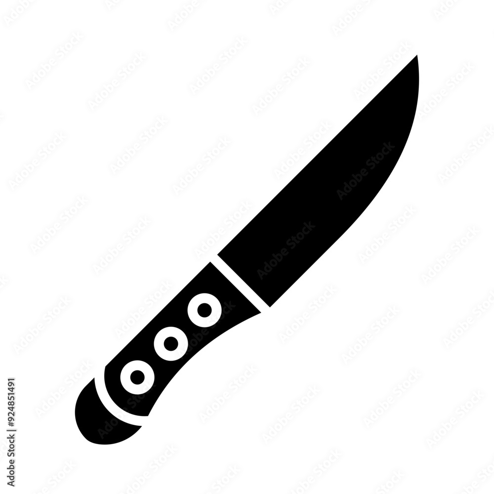 Sticker knife glyph icon