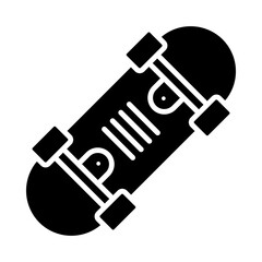 Skateboard glyph icon