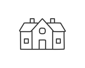 Home Icon in trendy flat style