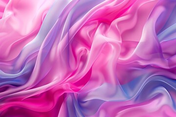 Obraz premium Swirly motion abstract elements with pink and periwinkle sheets. Abstract colorful background